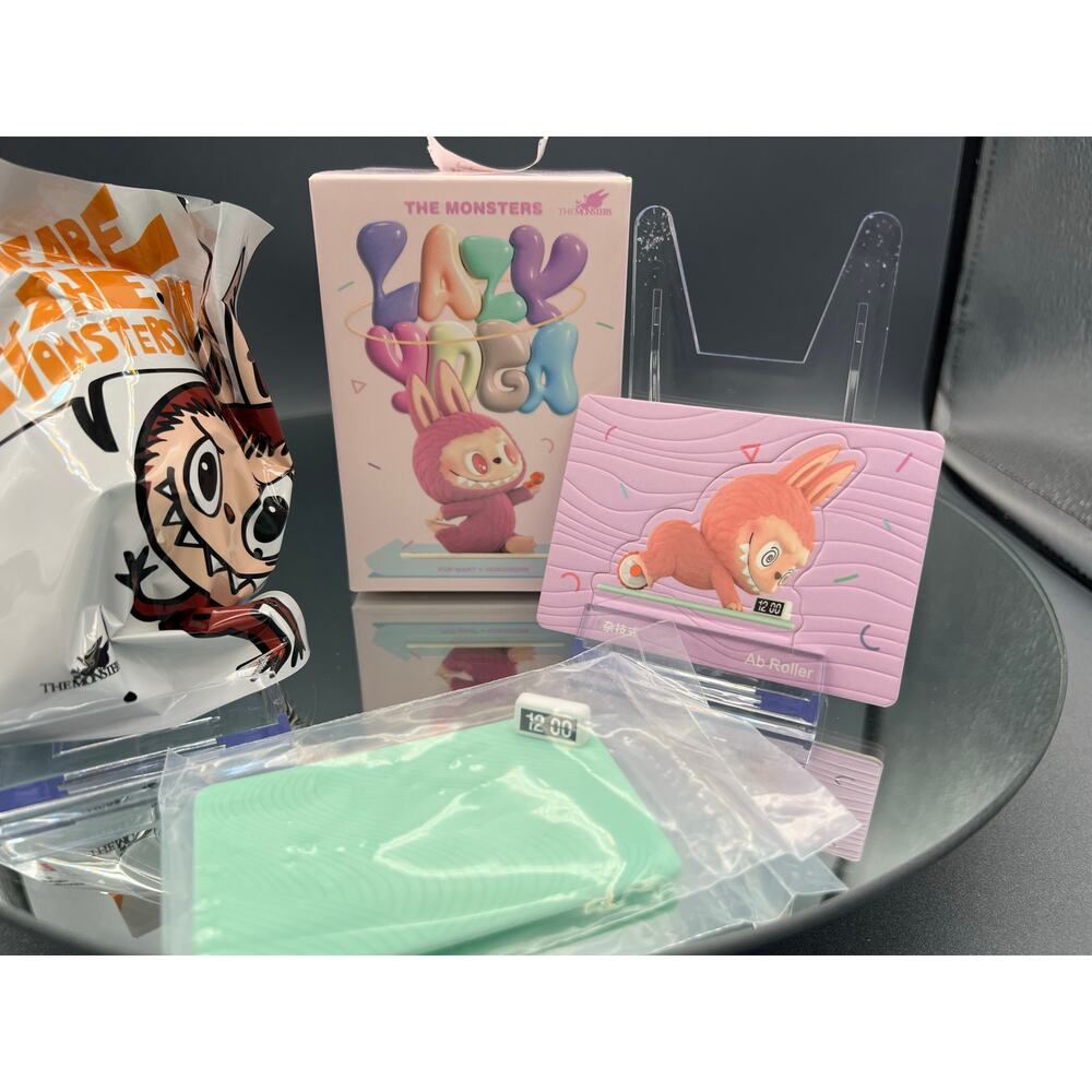 POP MART THE MONSTERS Labubu Lazy Yoga Series CONFIRMED Ab Roller